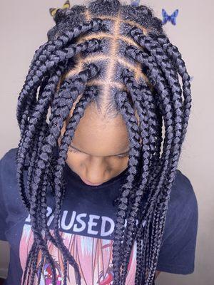 Small box braids (front refresh)