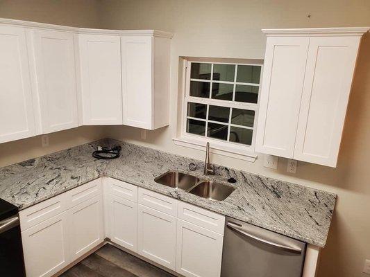 Granite countertop with 50-50 Undermount sink