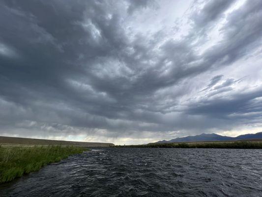 Part of the storm that rolled through.