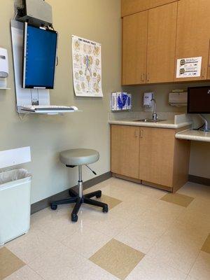 Clean patient room