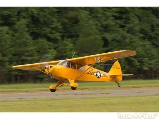 1941 Piper J-5A available for dual instruction in South Eastern Virginia.