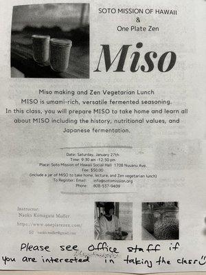 Miso class