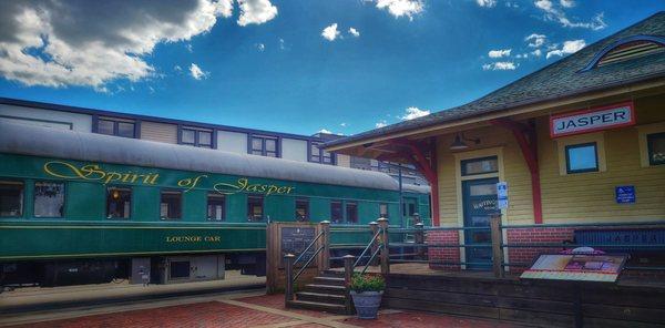 spirit of jasper train and jasper train station