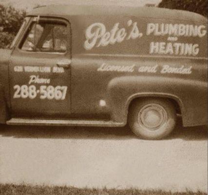 Pete's Plumbing first truck