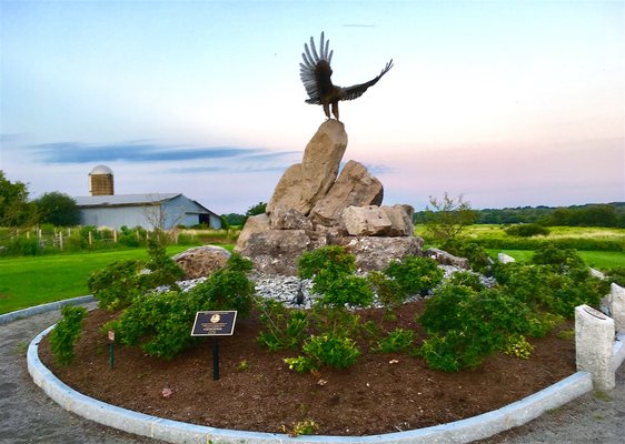 Memorial in the Veteran Garden.