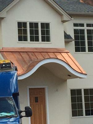 New copper roof