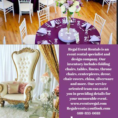 Regal Events Rentals Decorations - All rights reserved