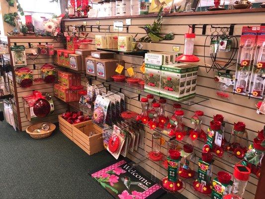 We have everything you need to attract and feed hummingbirds!