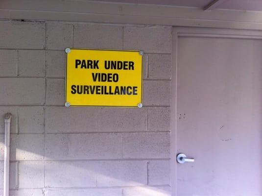 Park under video surveillance