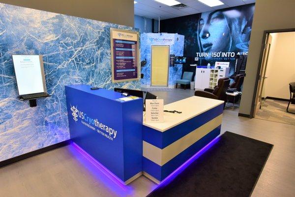 US Cryotherapy Woodbury Front Desk