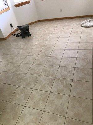 This is the same kitchen tile after Maverick Chemdry cleaning service. See how clean it got!!!