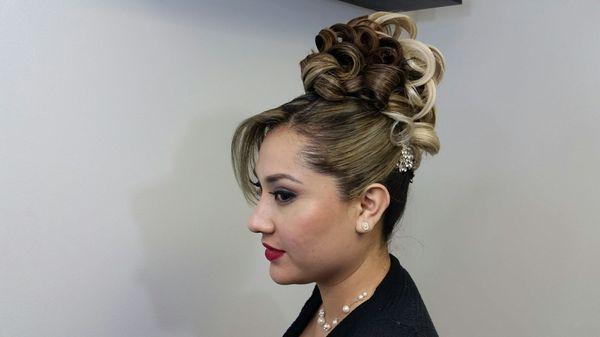 Updo style 2016 side