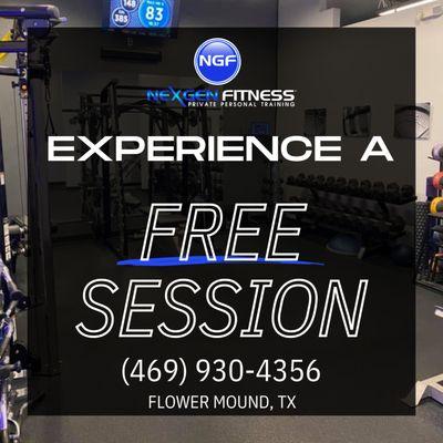 Experience a FREE Session!  Call (469) 930-4356 to schedule today.