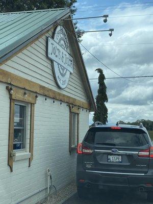 Drive-thru where the goodness is picked up.