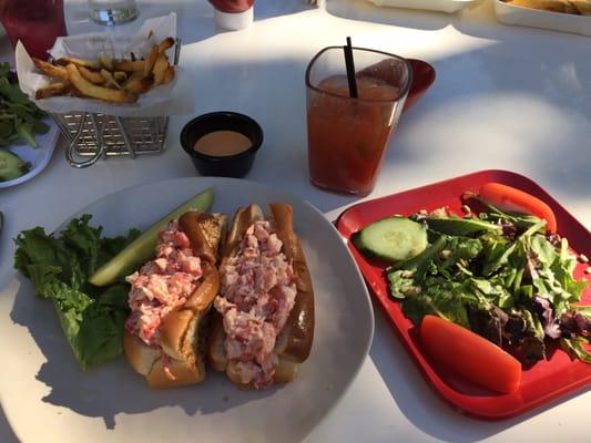 Two of the best Lobster Rolls in Kennebunkport - only at The Dory