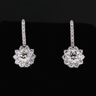 Cluster Diamond Earrings