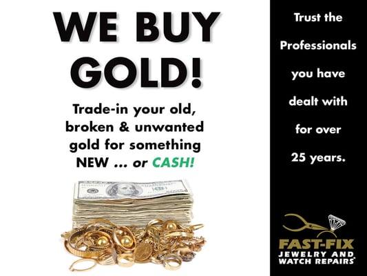 We Buy Gold - All 4 Stores - Every Day