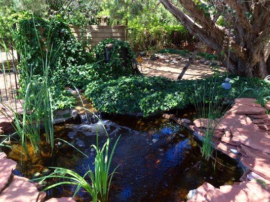 Water feature at a home in the Chapel area.