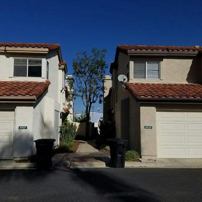 Painting the condos here at Somerset Place in two different colors. Which do you like best?