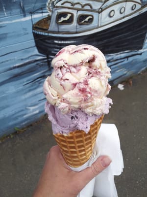 The blackberry and huckleberry ice cream are exceptional!