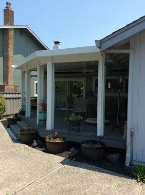 Deck Cover custom built by Sonoma County Sunrooms.