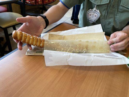 Auntie Anne's- Footlong Pretzel