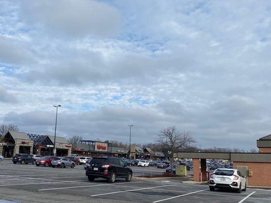 The electric car chargers are on the other side of the lot from the Whole Foods.