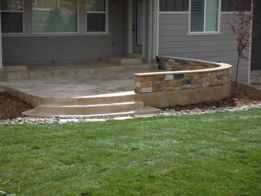 Custom concrete installation and service.