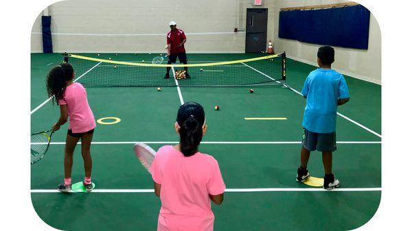 Tennis lessons at our tennis court