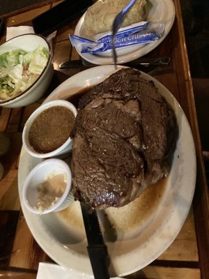 Probably one of the best ribeye steaks you're going to ever taste.