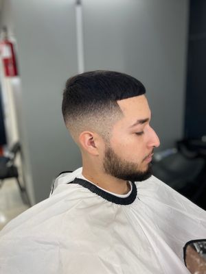 Mid skin fade