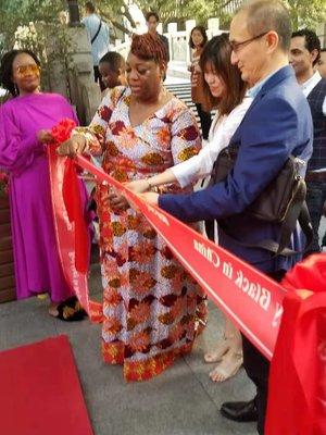 One of our clients ribbon cutting in China.