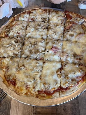 Meat lovers pizza