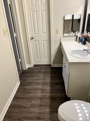 Cleaned bathroom