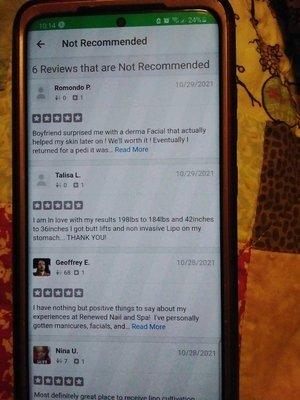 Block positive customer  reviews  from Yelp excuse the quality. They will not let me screenshot  their bs.