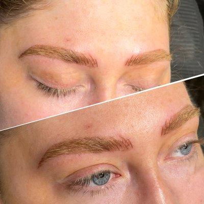 Combo brows. Each brow is created for each clients want and needs