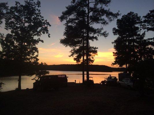 Sunset at the campground