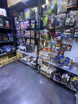 A section of the store with figurines