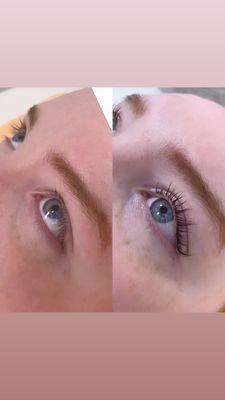 Lash lift/tint