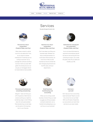 Services page

Visit https://www.abigailmariecopywriting.com/portfolio for more samples.