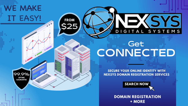 Secure your Online Identity with Domain Registration powered by NEXSYS Digital Systems