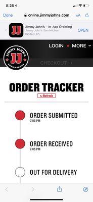 Tracking my order