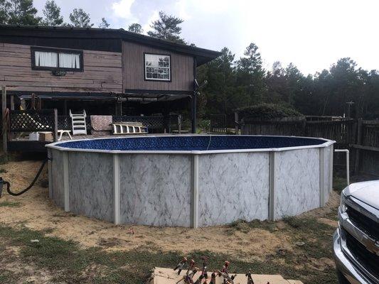 We specialize in above ground or semi in-ground pools and Vinyl liners We can sell you the best choice above ground pool to meet your needs,