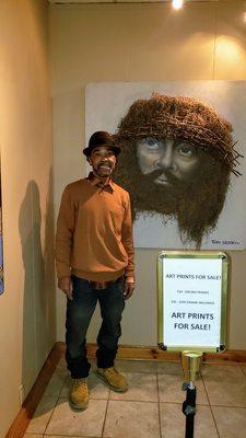 The Artist,Terry Wilson and his SIGNATURE piece.