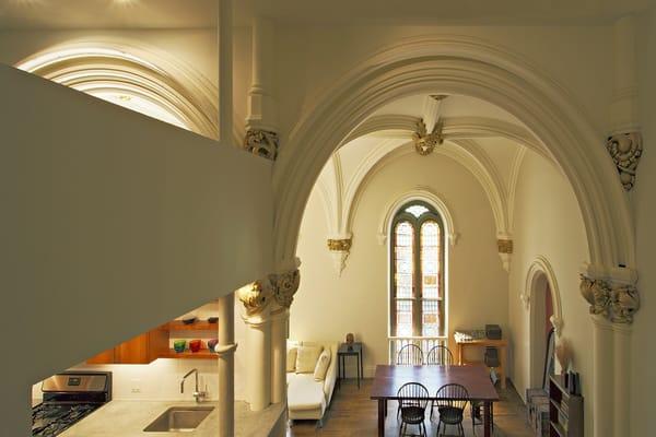 Cobble Hill Loft renovation in what was originally a large church