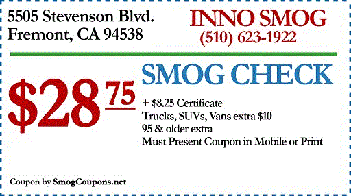 Smog Coupon in Fremont