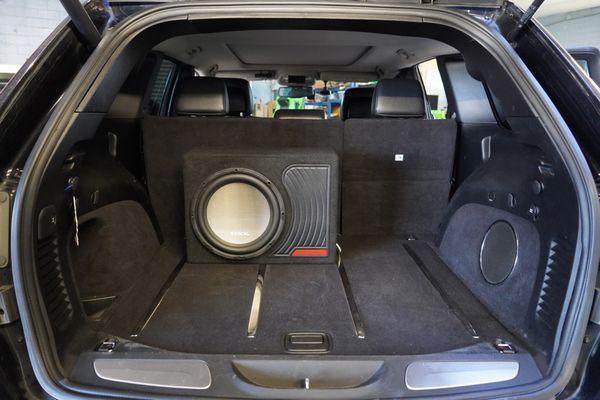 Focal subwoofer in a 2012 Jeep Grand Cherokee