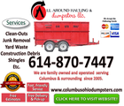 All Around Hauling & Dumpsters LLC. Dumpster Rental