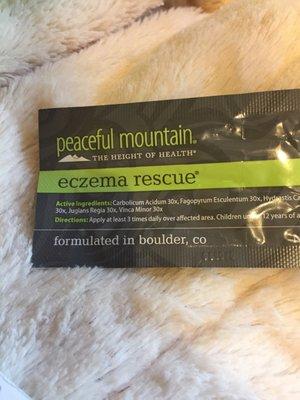 Peaceful mountain is a company that Energique carries. We love their eczema rescue! Great quality spagyrics and glandulars.