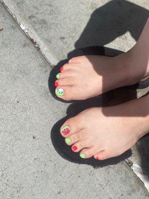 Watermelon Vibes Toes